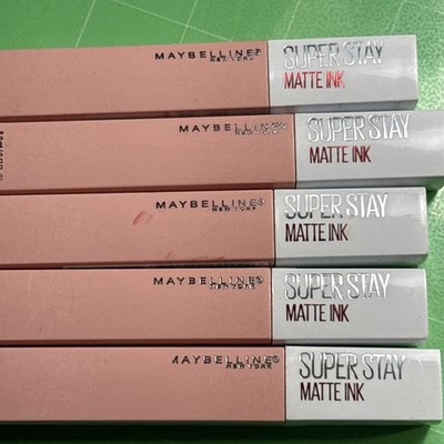 Maybelline New York Super Stay Matte Ink Lip Color, 5 Loyalis New Lot Of 5
