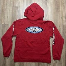Y2K Billabong Surfboard Red Hoodie Size M-L