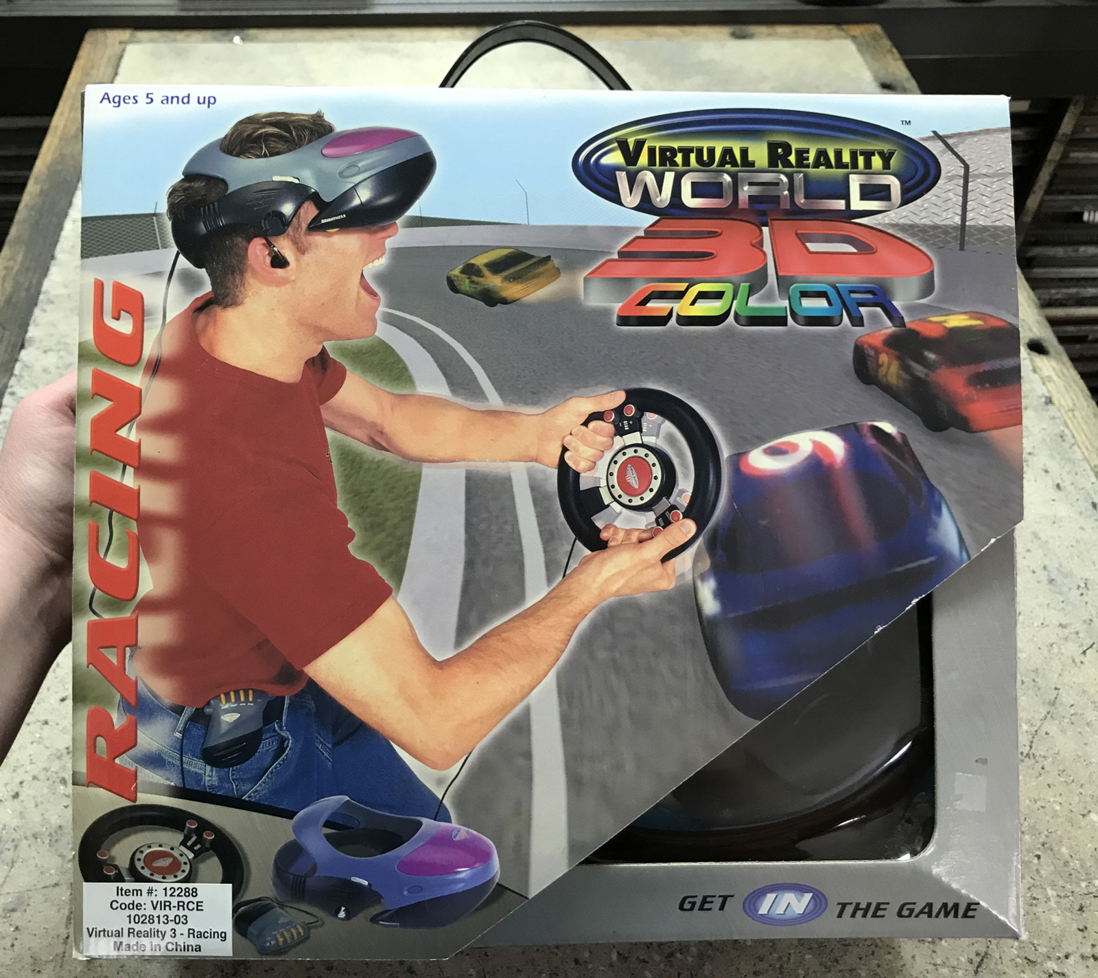 New Vintage 2000 Manley Toy Quest Virtual Reality World 3D Color Racing NASCAR