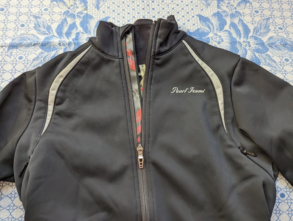 Pearl Izumi Womens Cycling Jacket Zip Softshell Size S Black - Image 3 of 4