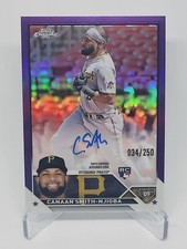 2023 Topps Chrome Pirates Canaan Smith-Njigba RC Purple Auto /250