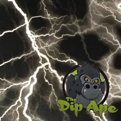BLACK LIGHTNING HYDROGRAPHIC WATER TRANSFER HYDRO FILM DIP APE