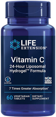 VITAMIN C 24-HOUR LIPOSOMAL HYDROGEL FORMULA IMMUNE SKIN 60 Tab LIFE EXTENSION