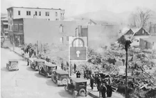 Street View After Fire Granville New York NY - Reprint