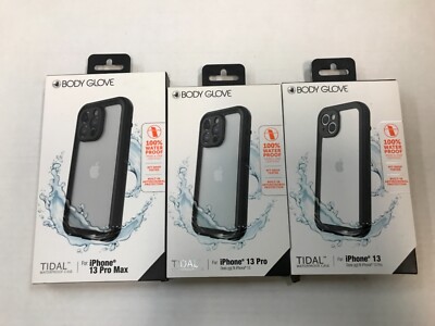 NEW OEM Body Glove Tidal Waterproof Case for iPhone 13 Pro Max 13 Pro 13 -Black