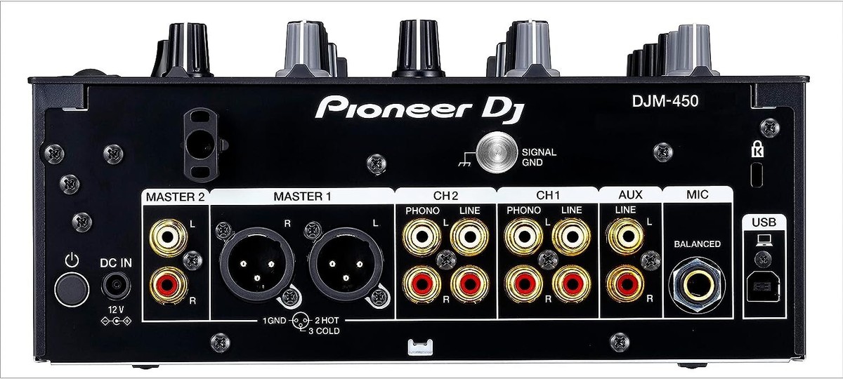 Pioneer DJ DJM-450 Compact Two-Channel DJ Mixer DJM450 Black