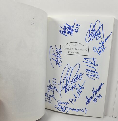 Signed 2001 Syracuse University Football Book Floyd Little Ehrmann Gedney + More - Picture 5 of 15