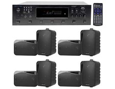 Technical Pro 6000w 6 Zone, Home Theater Bluetooth Receiver 8 4" Speakers