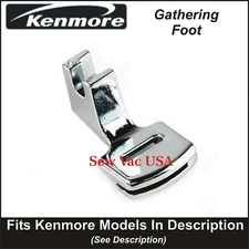 Kenmore Double Gathering Presser Foot Fits Models In Description (Low Shank)
