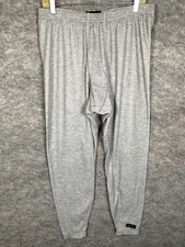 Mens EDDIE BAUER XL Ebtek Thermal Base Layer Long Johns Pants Gray Pull On