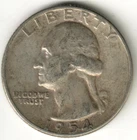 USA - 1954P - Washington ¼ $ - Silver Eagle - no mint mark - #11520RG