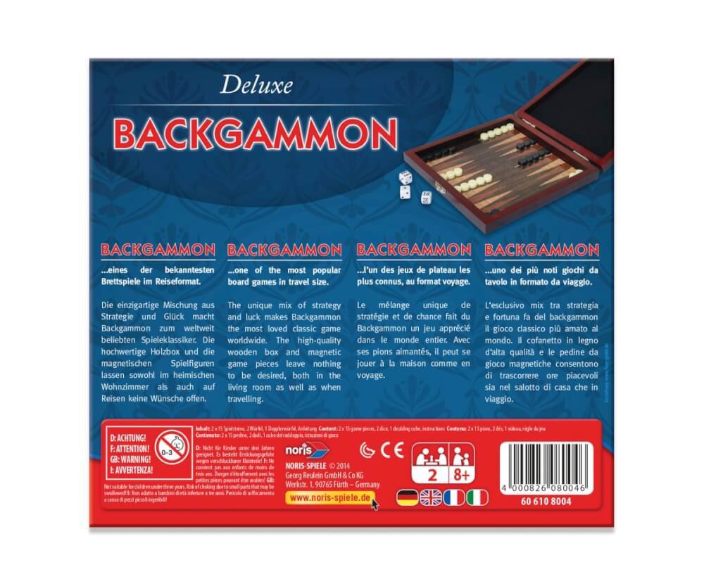 Thumbnail - Deluxe Reisespiel Backgammon