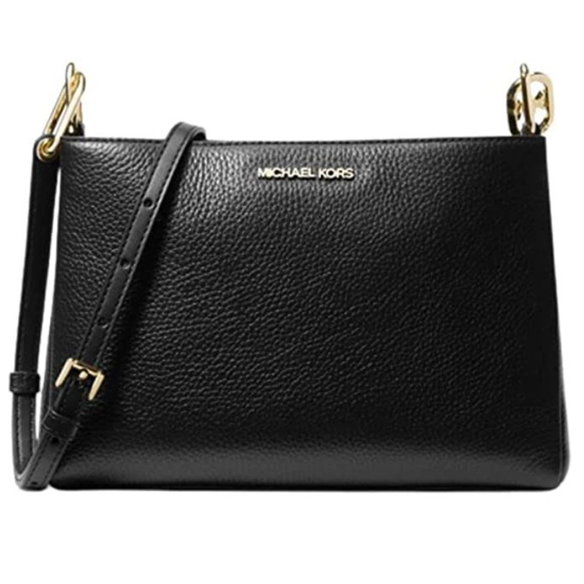 Michael Kors Trisha Leather Medium Triple Compartment Crossbody