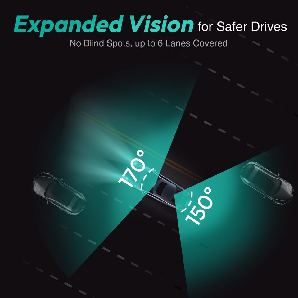 BOTSLAB True 4K Dash Cam Front and Rear, Night Vision Car Dash Cam GPS