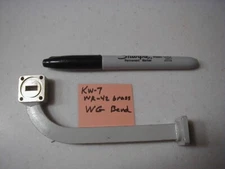 KW-7 K Band  WR-42 (18-26 GHz)  Brass Waveguide bend READ