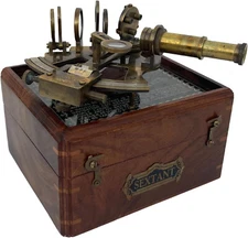 Medieval Replicas Marine Sextant Brass Marine Navigation Instruments Gift