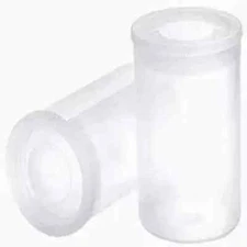 20 Pcs Clear Plastic Film Canisters with Lids 35mm Caliber Empty Camera Reel Box