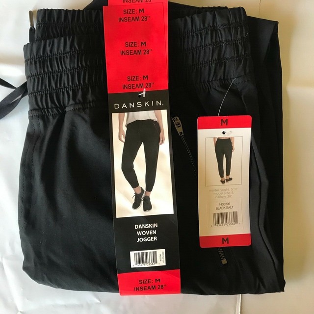 Danskin Ladies' Woven Jogger Adjustable Drawcord Two Zippered Pockets | eBay