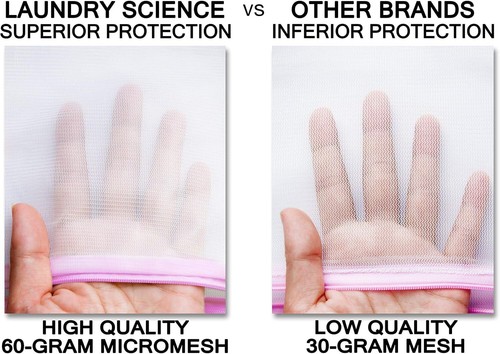 Set of 3 Premium Mesh Laundry Bags for Bras & Delicates - Large Size - Picture 3 of 4