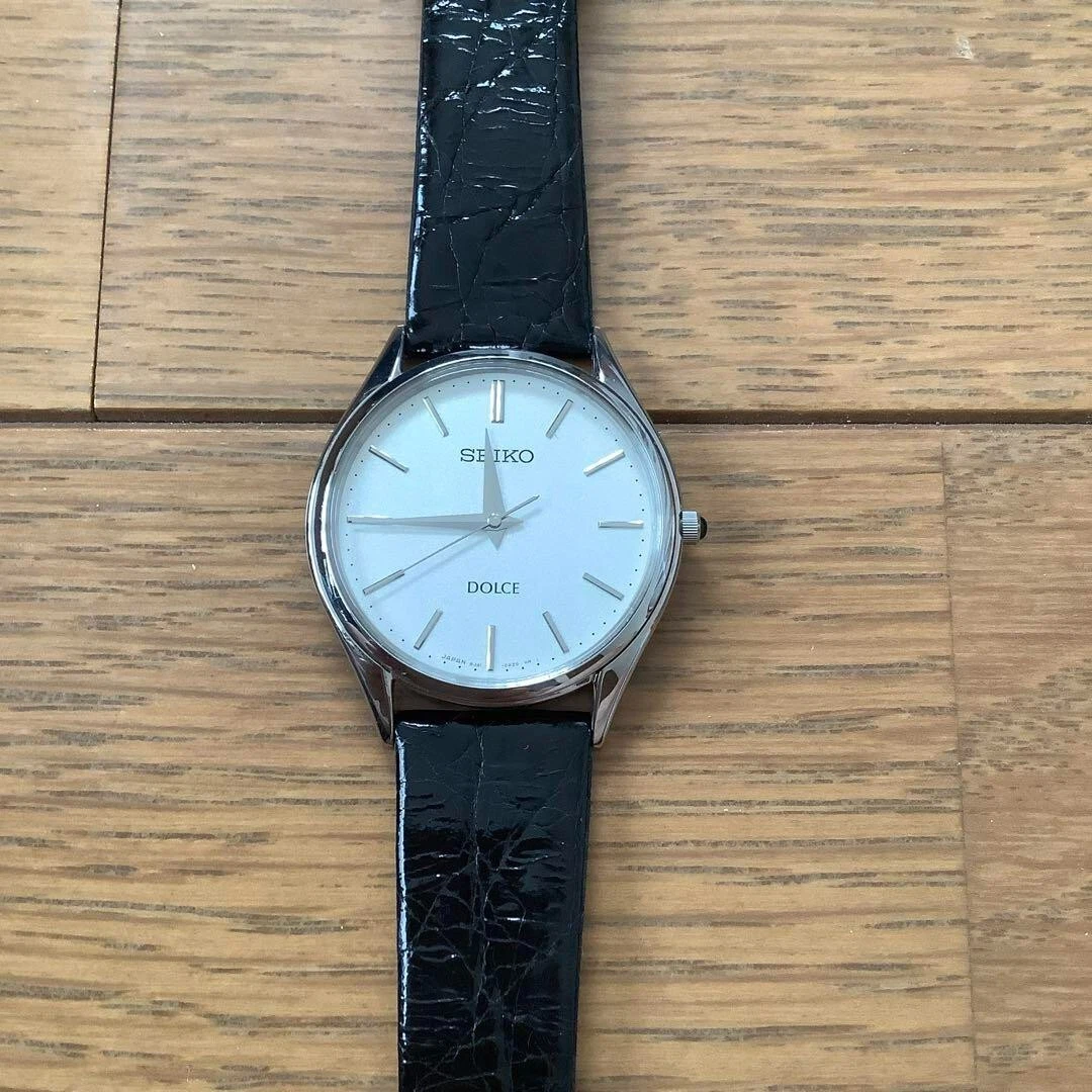 SEIKO DOLCE & EXCELINE SACM171 Black Men's Watch w/Box From Japan Used F/S