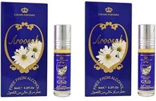 Aroosah - 6 ml (.2 oz) Perfume Oil by Al-Rehab-Women's perfume(PACK OF 2)