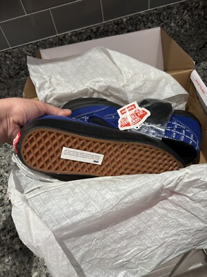 Size 10.5 - Supreme x Vans Old Skool Pro Logo Pattern - Royal for