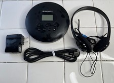 Oakcastle CD100 portable CD player rechargeable black CD-100