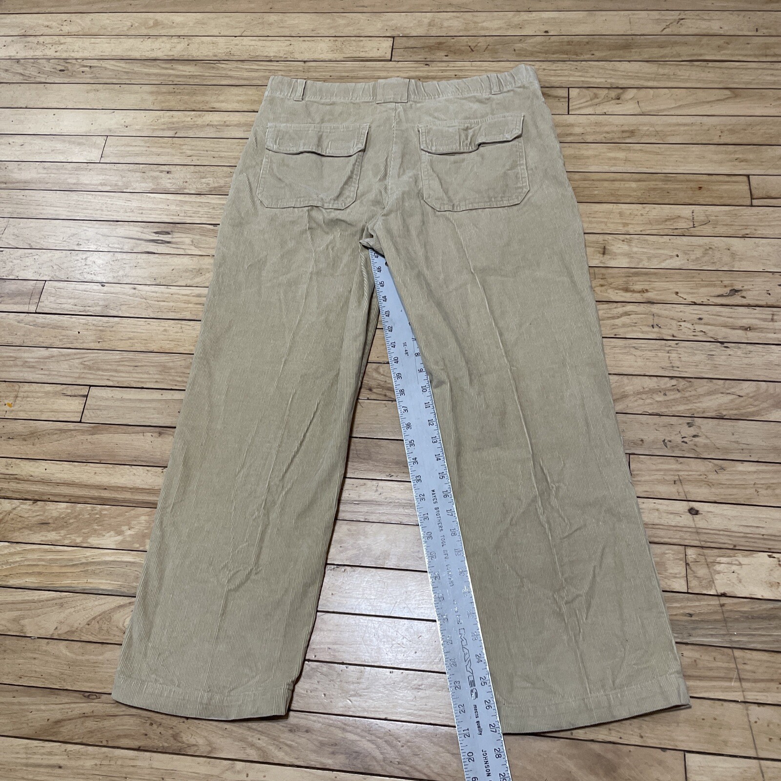 SCANDIA WOODS Corduroy Pants Men 34M Brown Western Preppy Cords Retro 90s 35x27