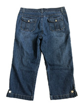 Gloria Vanderbilt Size 14 35x21.5 Cropped Stretch Straight Jeans Women's