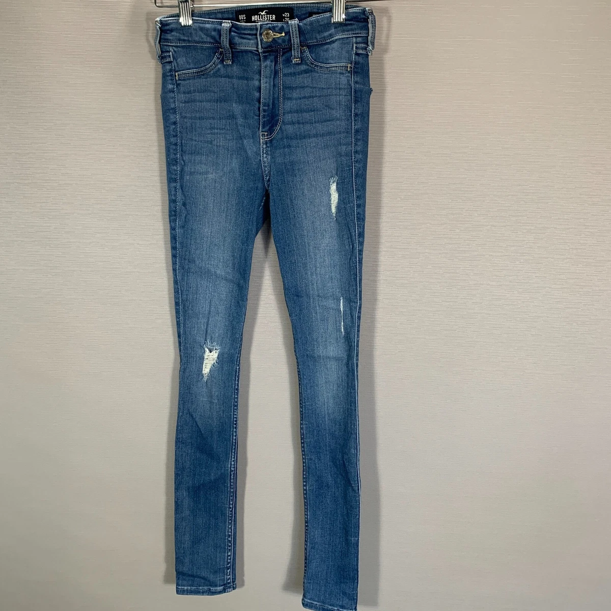 Hollister Jeans Womens 23 HIgh Rise Jean Legging Advance Stretch Distressed  00