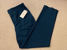NWT H by Halston Straight Ankle Pants S Small Storm Blue Dress