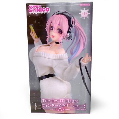 Super Sonico Figure Trio-Try-iT Winter Memory Ver. 8.0'' FuRyu From Japan Sealed