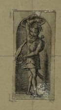 DELAUNE Etienne [Mars]. 16th. Chisel engraved. Engraving. Ecole Fontainebleau