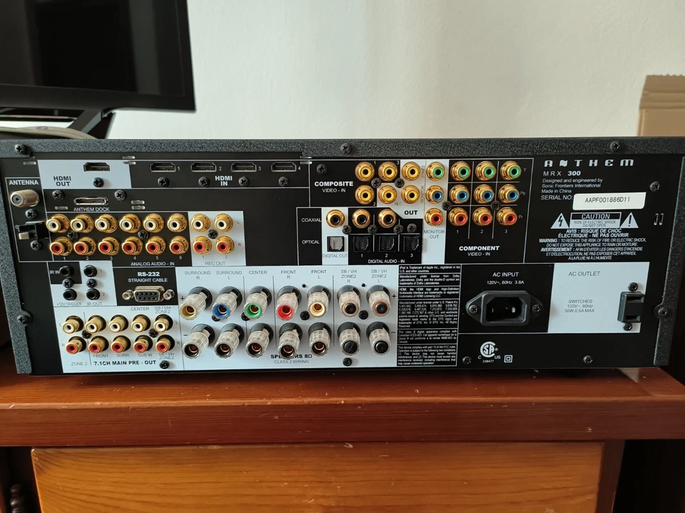 sintoamplificatore 7.1 Anthem Mrx 300 - Immagine 2 di 4