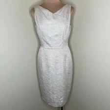 David Meister Pencil Dress 6 Womens Jacquard Knee Length Work Event Wedding USA