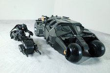 DC Comics Batman Batmobile Tumbler with Shootout Bike, Dark Knight RARE