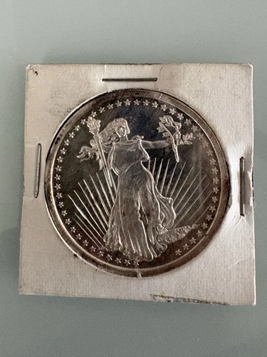 Vintage SilverTowne Eagle Winchester Indiana 1oz 999 FINE Silver Round