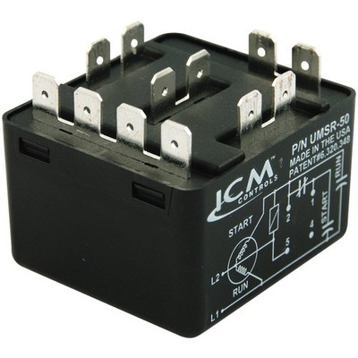 ICM UMSR50 Universal Motor Starting Relay, 50A, Up to 10 HP, UMSR-50
