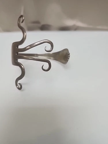 Vintage Towle Sterling Silver Repurposed Fork Bracelet 925 Vtg Antique