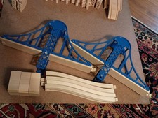 Battat Imaginarium Kidkraft Wooden Train Bridge Fits BRIO Thomas Track