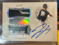 Justus Sheffield 2019 Panini Flawless Patch Auto /25  Used RPA
