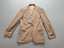 Giorgio Armani Women Blazer Jacket 4 Beige Single Breasted Pockets Formal Office
