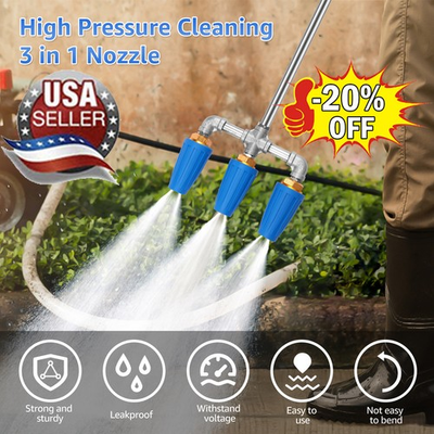 #ad #ad Triple Turbo Nozzle High Pressure Washer Rotating Spray Tip 4000PSI 1 4#x27;#x27; Quick $45.99