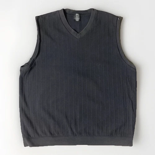 Gilet nylon vintage Nike Golf col V logo Swoosh noir homme taille XL