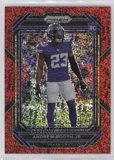 2022 Panini Prizm Rookies Red Sparkle Prizm Andrew Booth Jr #387 15vt
