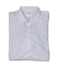 Brooks Brothers Regent Gingham Check Supima L/S Non Iron Dress Shirt 18-34/35