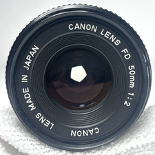 Canon 50mm F/2 FD Mount Lens