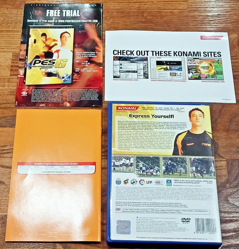 Pro Evolution Soccer 6 back cover