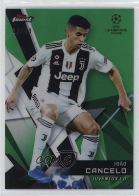 2018 Finest UEFA Champions League Green Refractor 87/99 Joao Cancelo João 0ww7