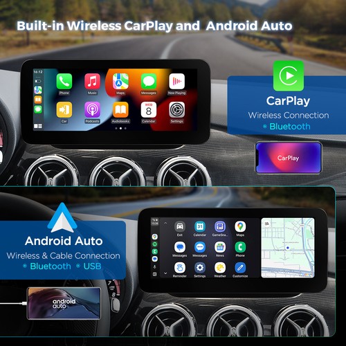 Plug Play 10.25" Touchscreen for Mercedes B-W246 CarPlay Car Screen Retrofit 64G - Picture 24 of 24